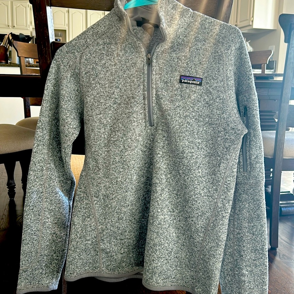 Patagonia Women's Better Sweater 1/4 Zip Pullover Gray
